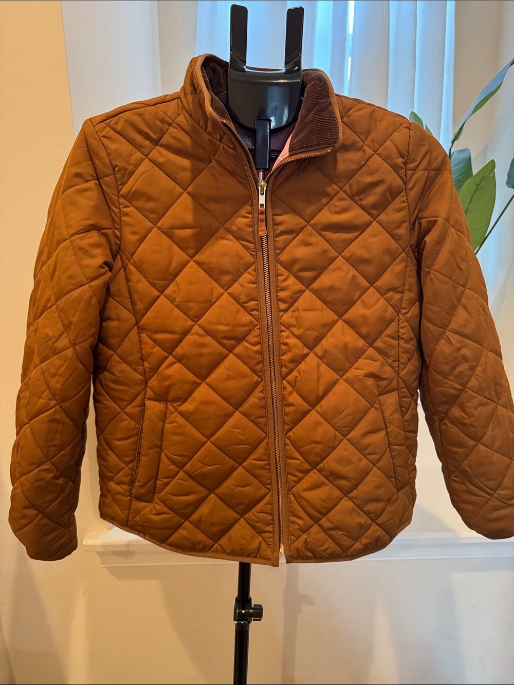 J. Crew Factory Quilted Brown Jacket - Classic Lightweight Coat